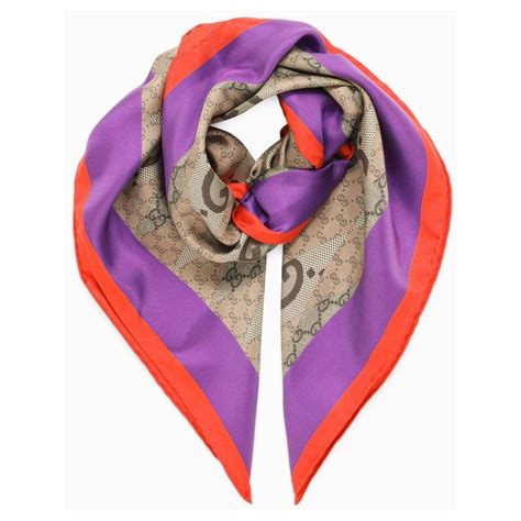 sciarpa viola gucci|Sciarpe & Foulard da Donna .